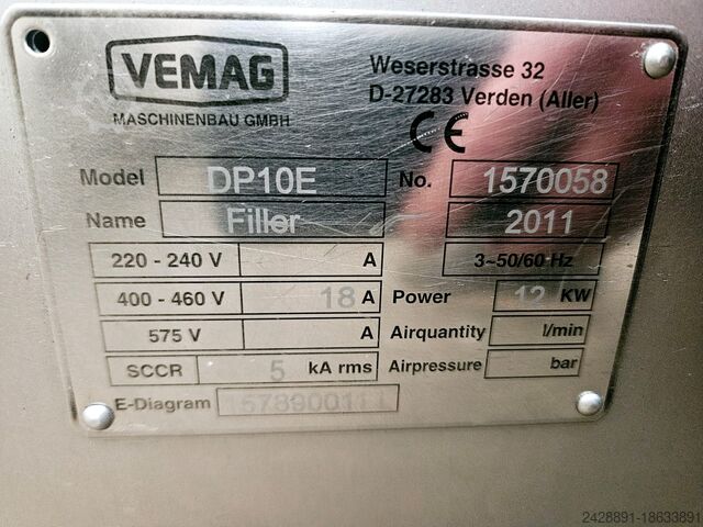 Sausage production line Vemag DP10E, LPG 208, AHM