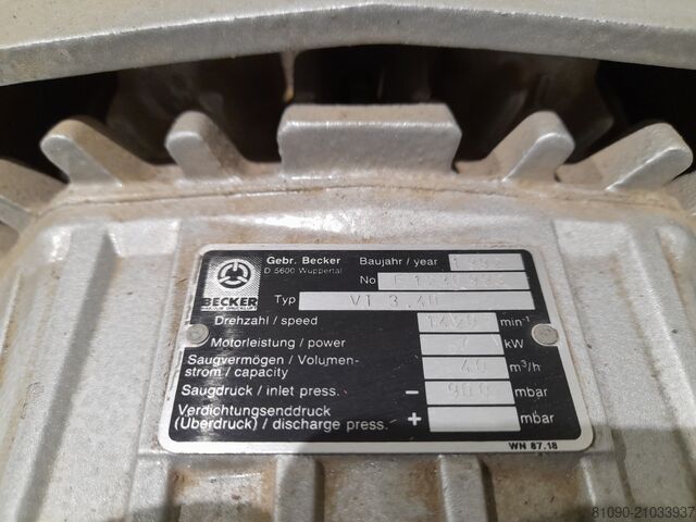 Vakuumpumpe Becker VT 3.40 BECKER 