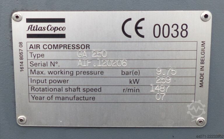  Atlas Copco GA250FF