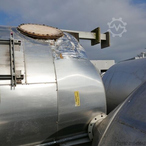 32000 Liter elektrisch beheizbarer Behälter aus V4A  9381