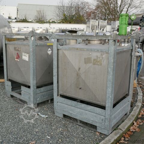 1050 Liter IBC Container aus V4A Waldner 9380