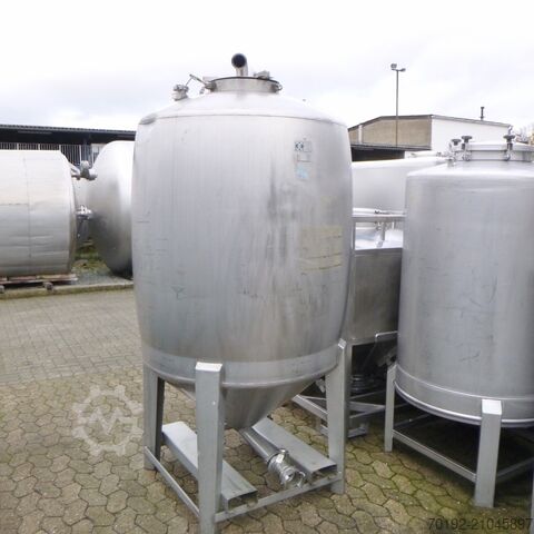 1100 litre pressure vessel made of V4A stainless steel  9361