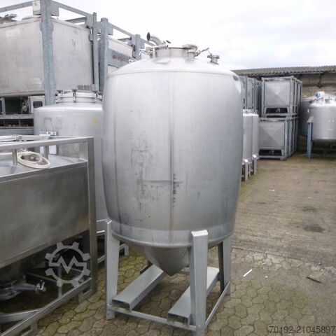 1100 litre pressure vessel made of V4A stainless steel  9361