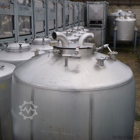 1100 litre pressure vessel made of V4A stainless steel  9361