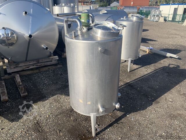 850 Liter Rührwerksbehälter mit Propellerrührwerk aus V2A  S16302
