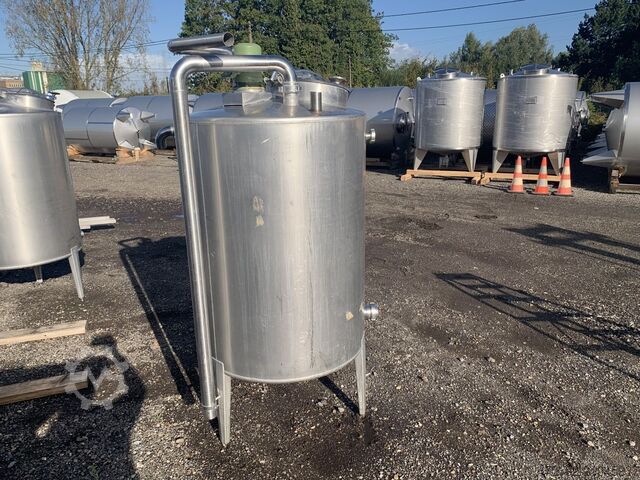 850 Liter Rührwerksbehälter mit Propellerrührwerk aus V2A  S16302