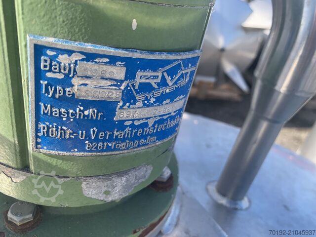 850 Liter Rührwerksbehälter mit Propellerrührwerk aus V2A  S16302