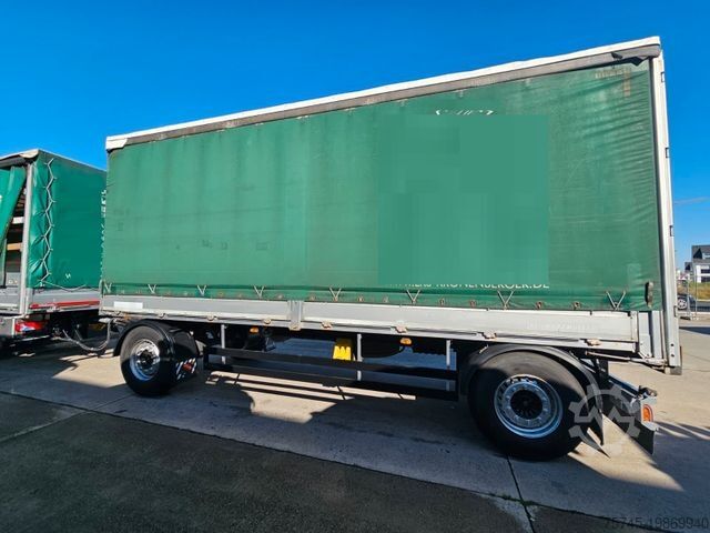 Flatbed truck with tarp MAN TGS 26.460 * GESAMTZUG *  VOLLLUFT * LIFT * ACC