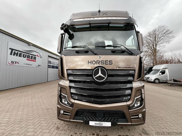 Cattle truck MERCEDES-BENZ 2651 STX 5 Pferde DOP. POP-OUT+POP-UP  EXKLUSIVE