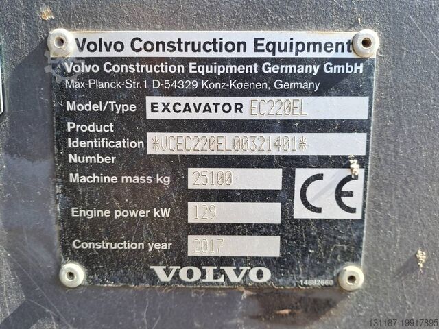 Crawler excavator Volvo EC 220 EL