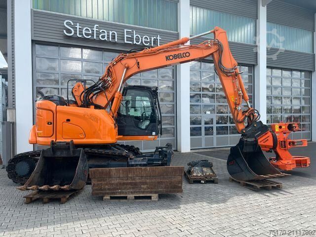 Raupenbagger Kobelco ED160 BR-7 / 1.175h! / Woodcracker Löffelpaket