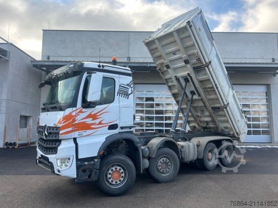 Dreiseitenkipper LKW MERCEDES-BENZ AROCS 4145, 8X4 MEILLER-KIPPER, EURO 6, BORDMATIK