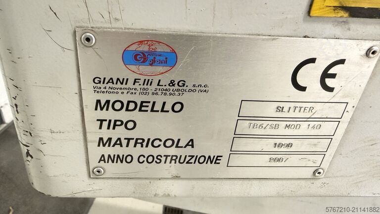 Industrielle Rollenschneidemaschine Giani F.lli L. & G. TB6/SB MOD 140