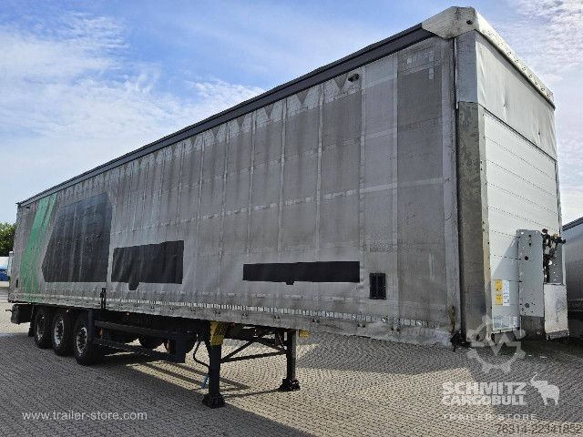 Open semitrailer with tarp Schmitz Cargobull Curtainsider Mega Getränke