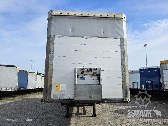 Open semitrailer with tarp Schmitz Cargobull Curtainsider Mega Getränke
