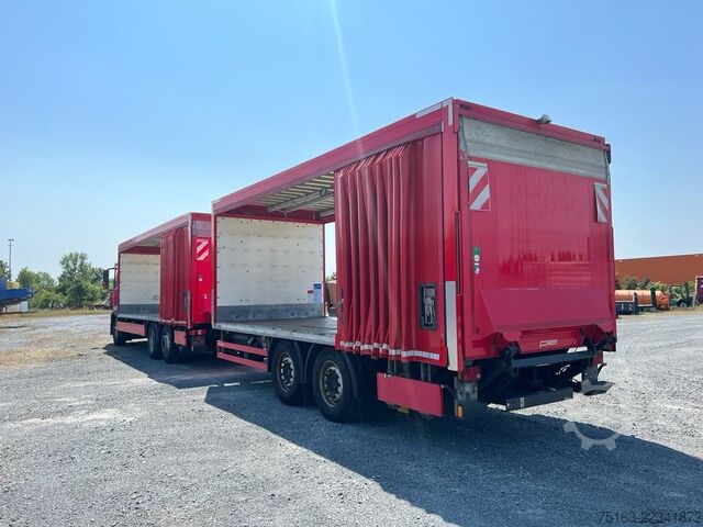 Flatbed truck with tarp MERCEDES-BENZ Antos 2540 L 6x2 Pritsche LBW
