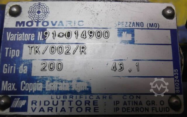 Adjustable gear motor 0.22 kW 43.1-200 rpm Marelli TM96010