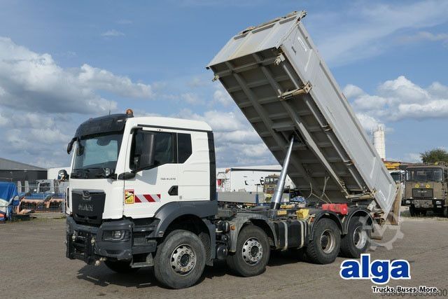 Dreiseitenkipper LKW MAN 41.470 TGS 8x4, Bordmatik, Anbauplatte, Kombitür