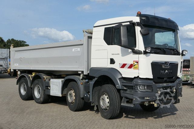 Dreiseitenkipper LKW MAN 41.470 TGS 8x4, Bordmatik, Anbauplatte, Kombitür