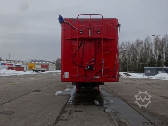 Auflieger mit Walkingfloor KRAKER CF-ZL 200 92m³ Fernbedienung 10mm Liftachse