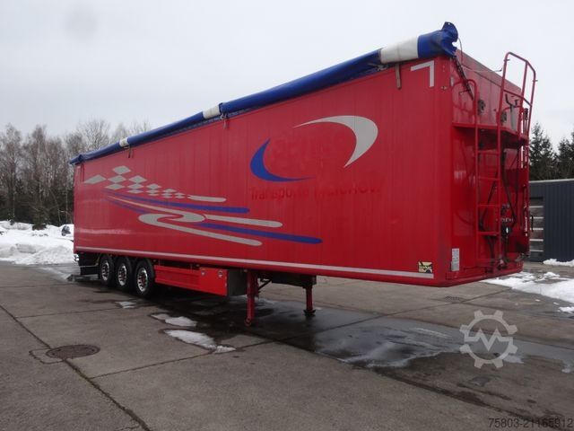 Auflieger mit Walkingfloor KRAKER CF-ZL 200 92m³ Fernbedienung 10mm Liftachse