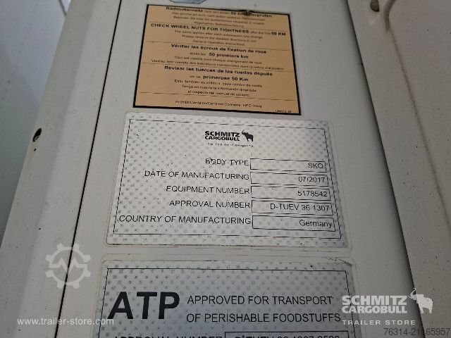 Kühlauflieger Schmitz Cargobull Tiefkühler Multitemp Doppelstock Trennwand