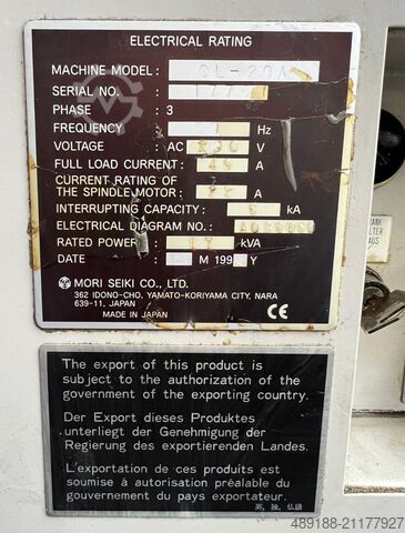 CNC-Drehmaschine Mori Seiki CL 20 A