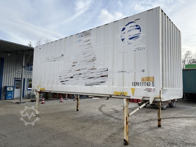 Wechselbrücke mit Kofferaufbau Krone BDF Wechselkoffer Stahl Türen 2015