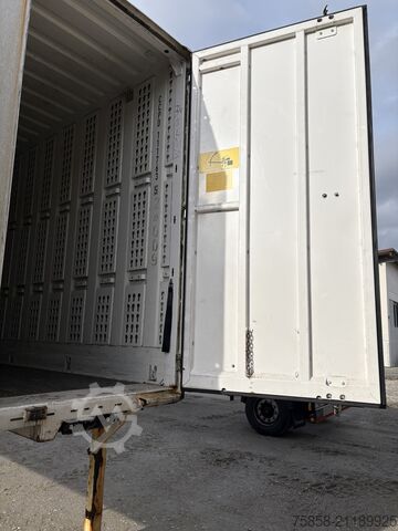 Wechselbrücke mit Kofferaufbau Krone BDF Wechselkoffer Stahl Türen 2015