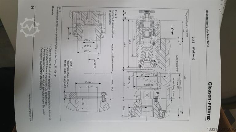 Gear Hobbing Machine - Vertical Gleason-Pfauter P210