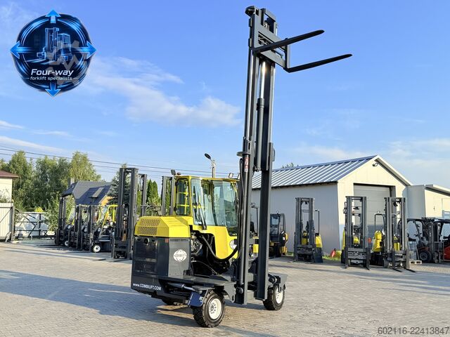 4-way forklift Combilift C3000XL GAS DUPLEX 4550 FORK POSITIONER