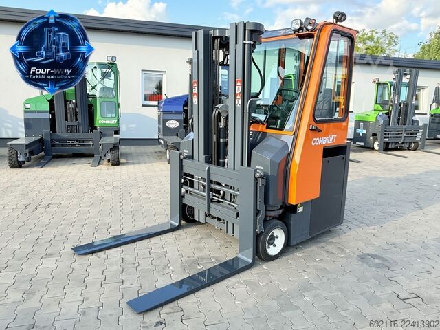 4-way forklift Combilift CBE2500 TRIPLEX 4900 POSITIONER CABIN