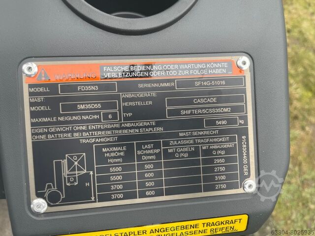 Diesel Forklift Mitsubishi FD35N3