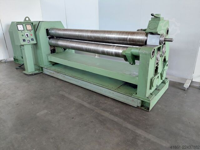 Motorized three-roll plate bending machine HAEUSLER KRMA 2500-10