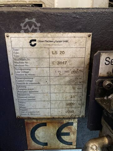 Swiss-type automatic lathe Citizen L5 20