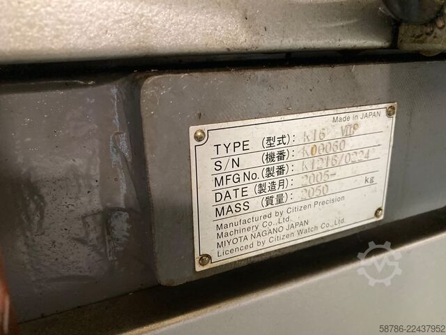 Swiss-type automatic lathe CITIZEN K16 VII P