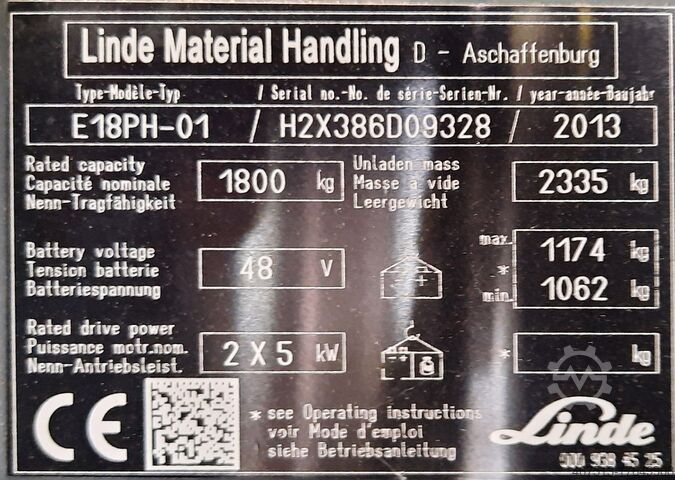 Gabelstapler Linde E18PH