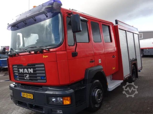 Fire engine MAN 14.284 zieglerpump 2000liter watertank