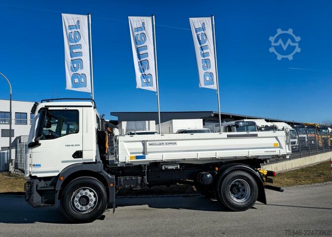Dreiseitenkipper LKW MAN TGM 18.320 / 4x2 / Meiller/Kipper/NL 10,3 To/Neu