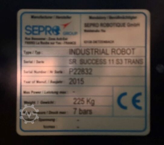 Linear robots Sepro Sepro SUCCESS11 S3 Trans, 2015