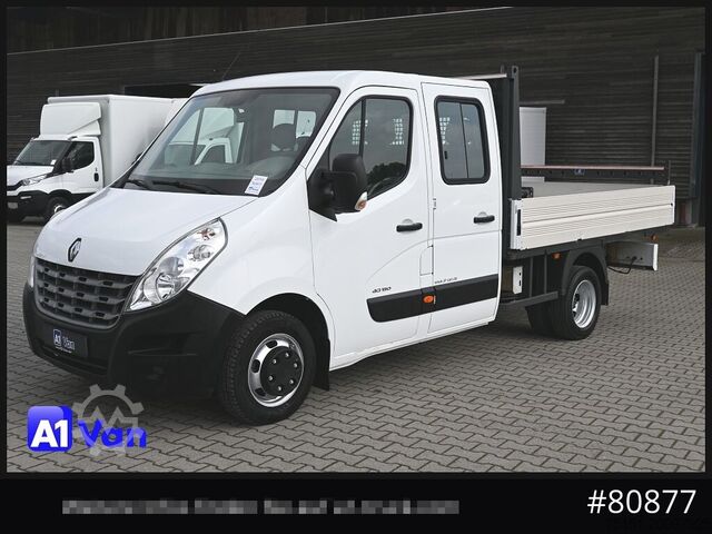 Pick-up van RENAULT Master Pritsche Doka, AHK 3,5Tonnen , Klima, Luftfederung