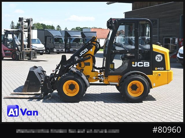 Customized van JCB JCB 403 SP Radlader, Palletengabel, Kabine, Zusatzhydraulik