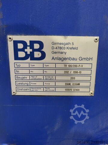 Mechanical dryer B+B anlagenbau Mechanical Dryer TR 100/200-P-V