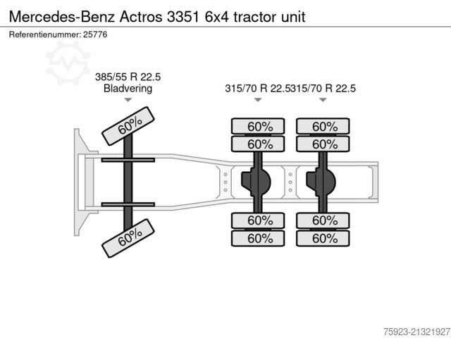Standard-SZM Mercedes-Benz Actros 3351 6x4 tractor unit