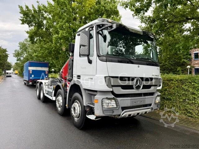 Hakenarmsystem Mercedes-Benz Actros 3241 8x4/Abrollkipper+Fassi F155/Euro5