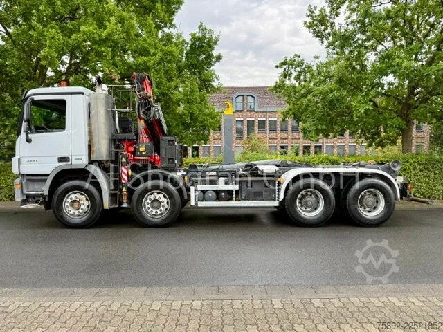 Hakenarmsystem Mercedes-Benz Actros 3241 8x4/Abrollkipper+Fassi F155/Euro5