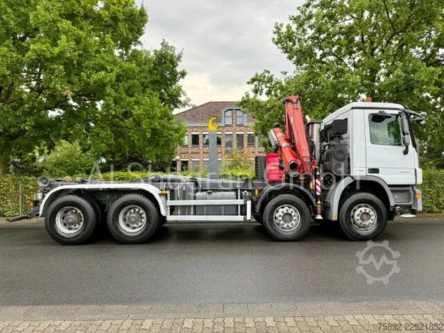 Hakenarmsystem Mercedes-Benz Actros 3241 8x4/Abrollkipper+Fassi F155/Euro5
