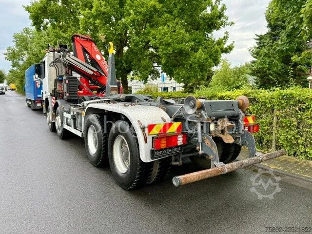 Hakenarmsystem Mercedes-Benz Actros 3241 8x4/Abrollkipper+Fassi F155/Euro5