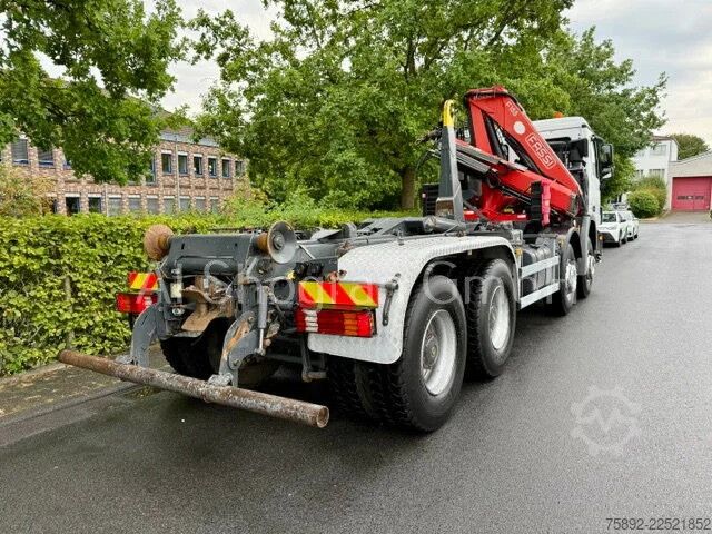 Hakenarmsystem Mercedes-Benz Actros 3241 8x4/Abrollkipper+Fassi F155/Euro5