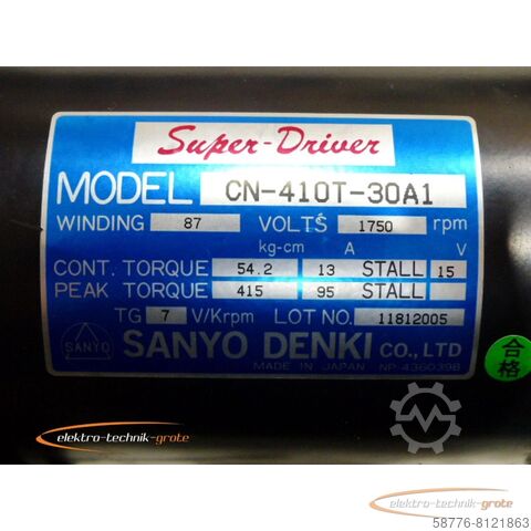 Steuerung Sanyo Denki CN-410T-30A1 Servo Motor - ! -